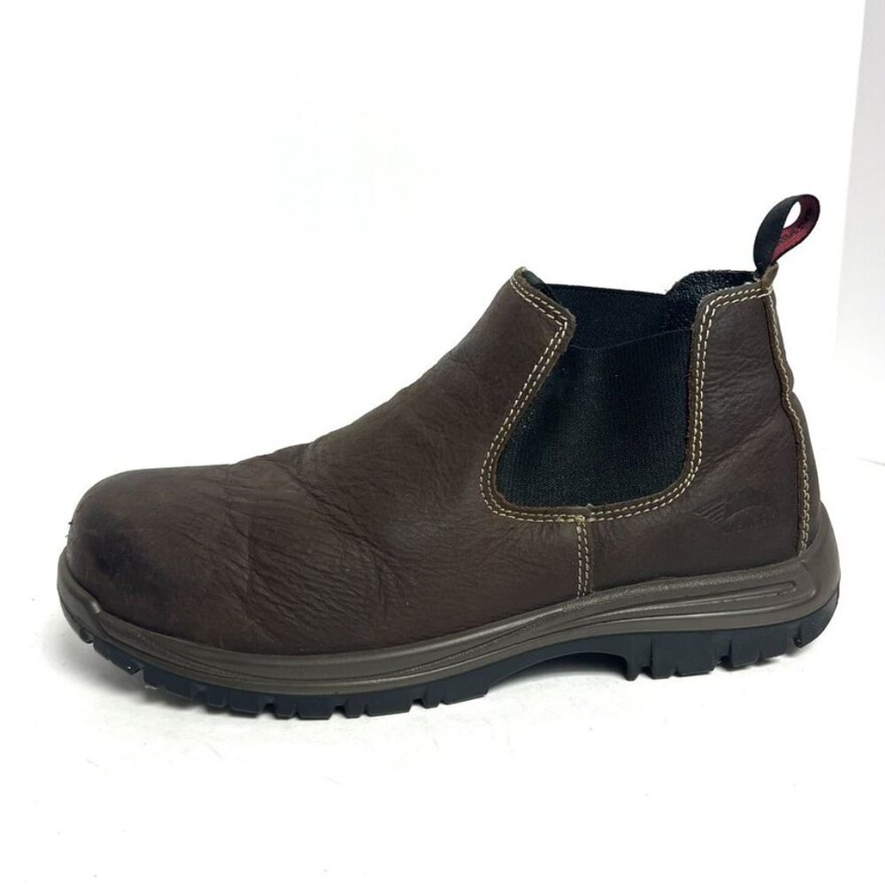Avenger Mens Romeo Pull On Comp Toe Boot Brown Size 10.5 M